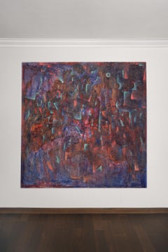 A Passage to a New World, Oil and acrylic on canvas, Iranian Contemporary Art