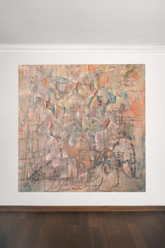 Melody of Peace, Oil and acrylic on canvas, Iranian Contemporary Painting