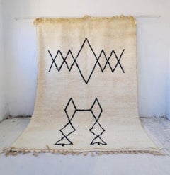 Fibulae One (Colección ArtRug del Atlas Medio) - Alfombra, Lana cruda, algodón, pigmento