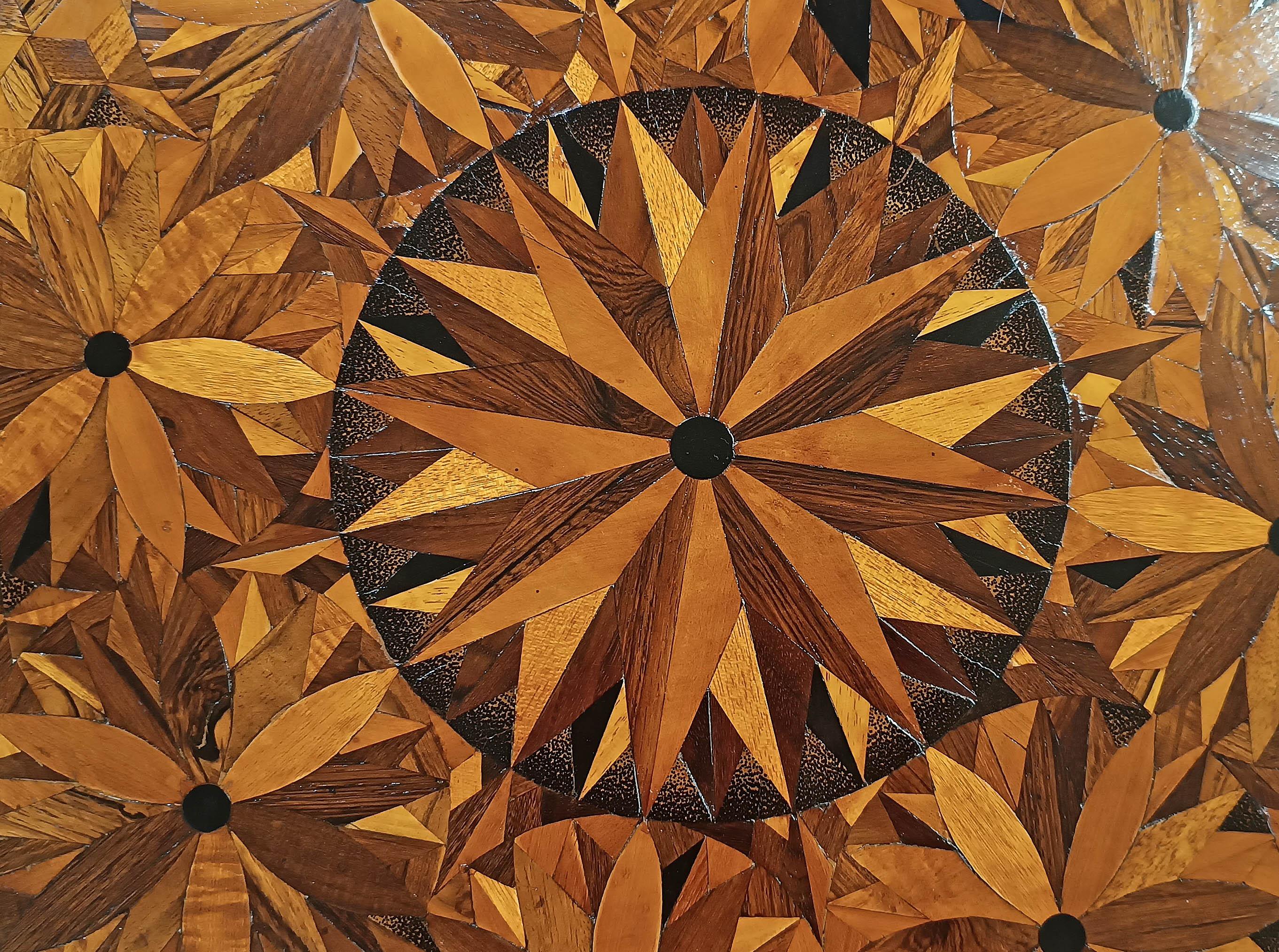 19th Century FIRST 19th CENTURY CHARLES X COFFEE TABLE WITH INLAID TOP For Sale