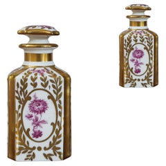 Antique FIRST 19th CENTURY PAIR OF SMALL PORCELAIN BOTTLES