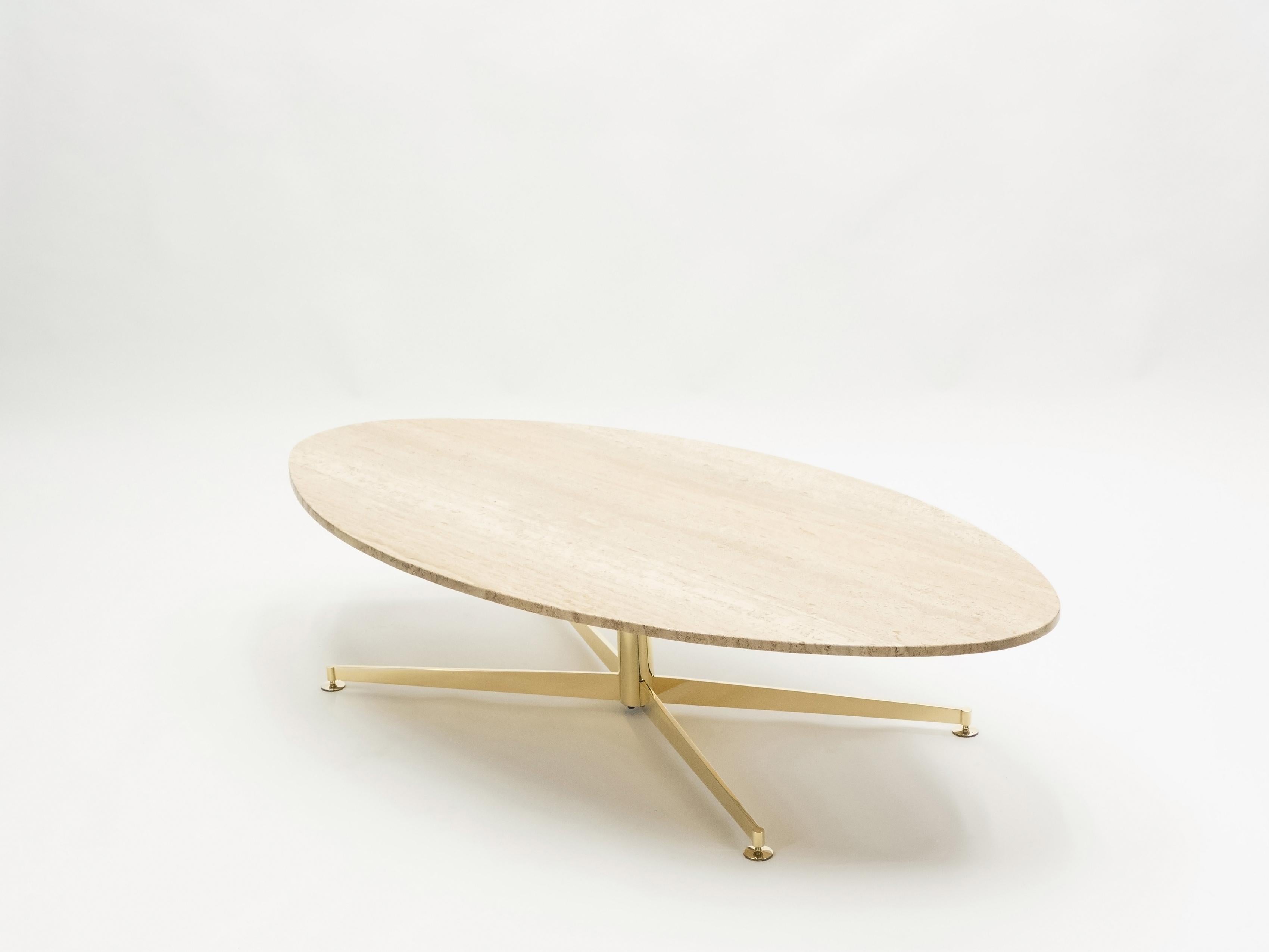 elliptical coffee table
