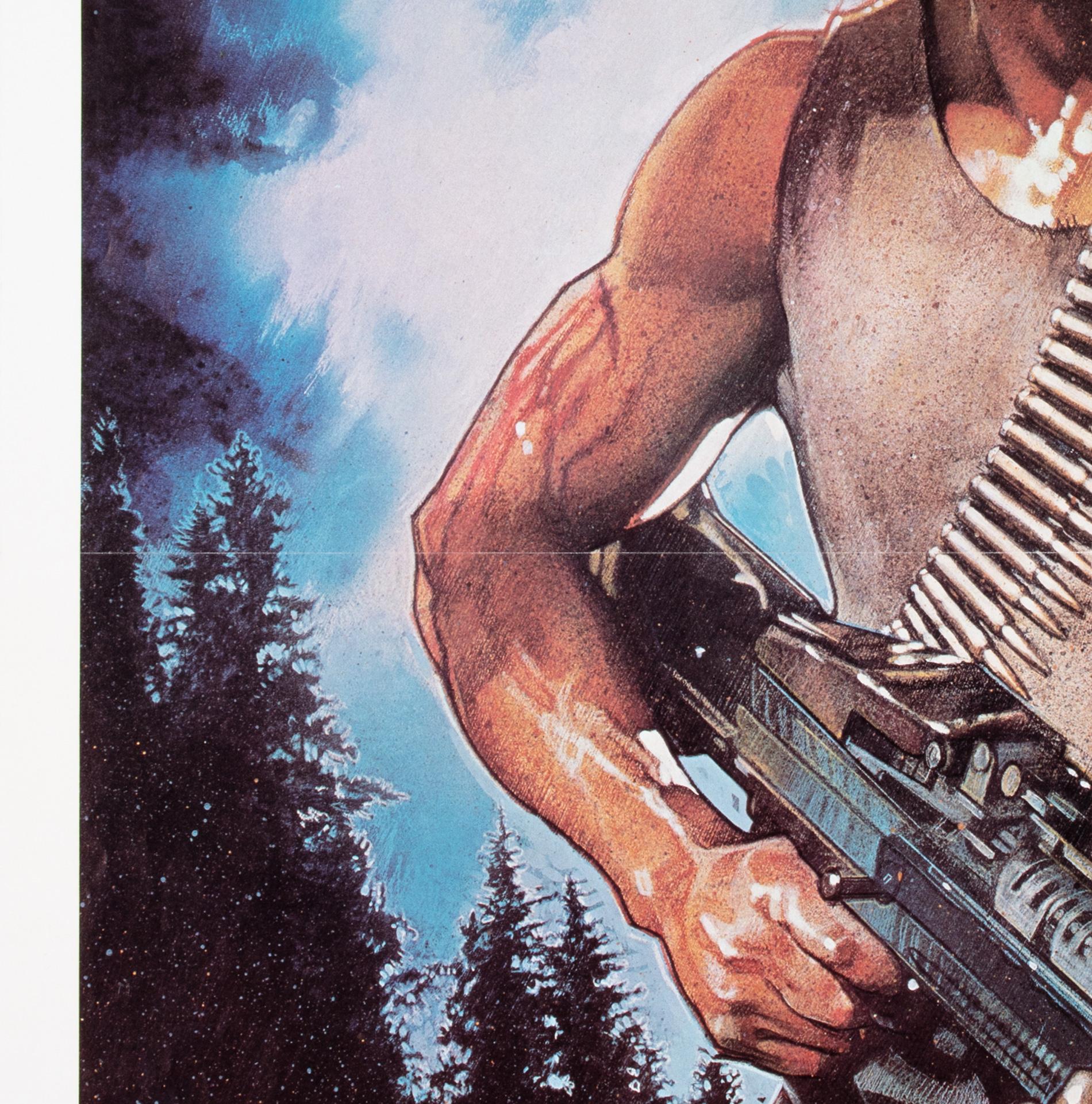 Primera Sangre Rambo 1982 US 1 Hoja Póster Película siglo XX