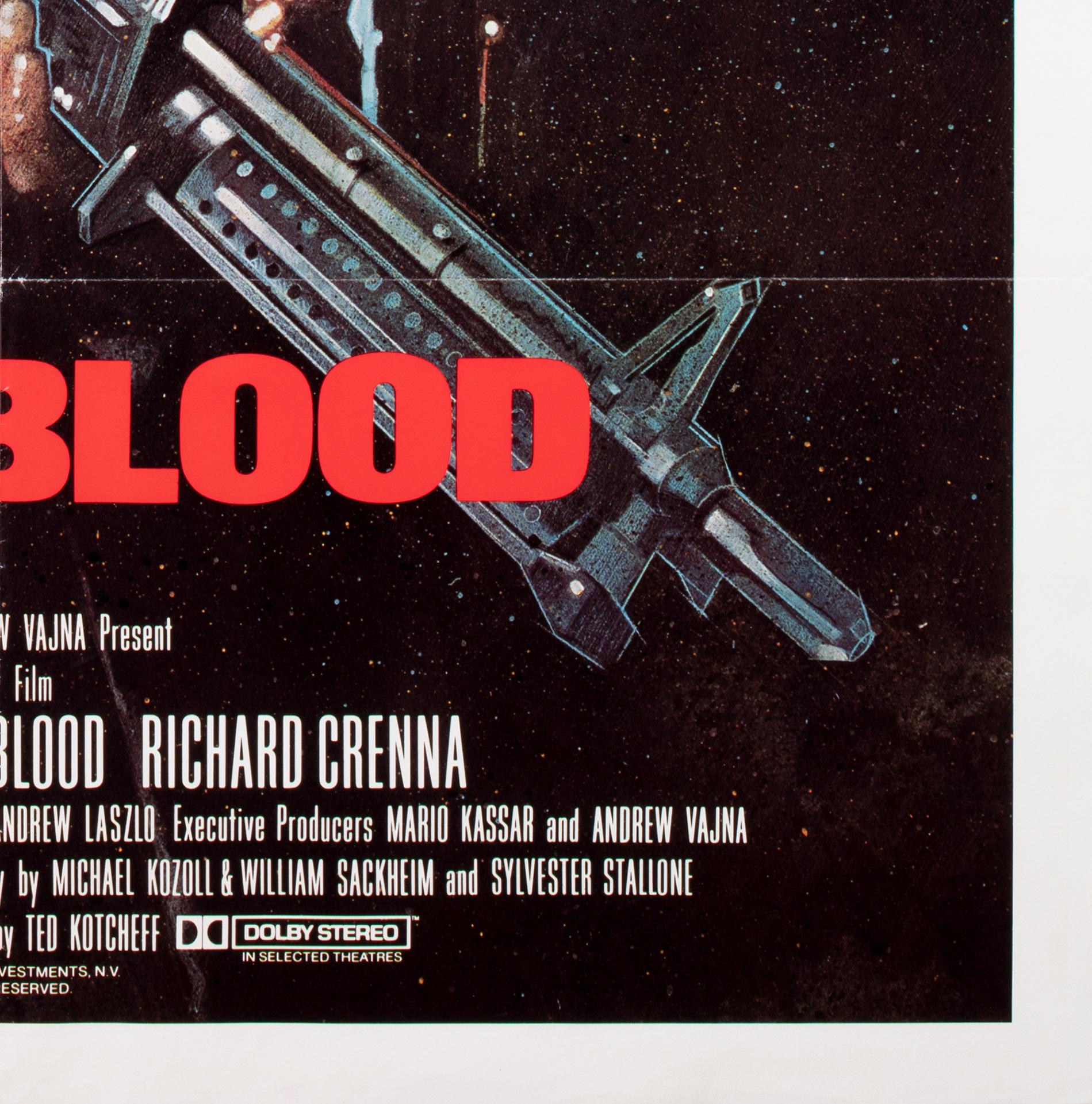 Primera Sangre Rambo 1982 US 1 Hoja Póster Película 2