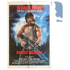 Vintage First Blood, Unframed Poster, 1982
