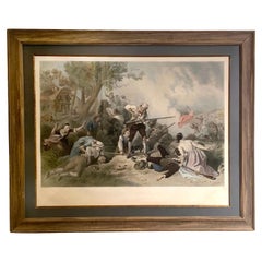 "First Blow for Liberty: To the Memory of the Patriots of 1775" Engraving, 1868