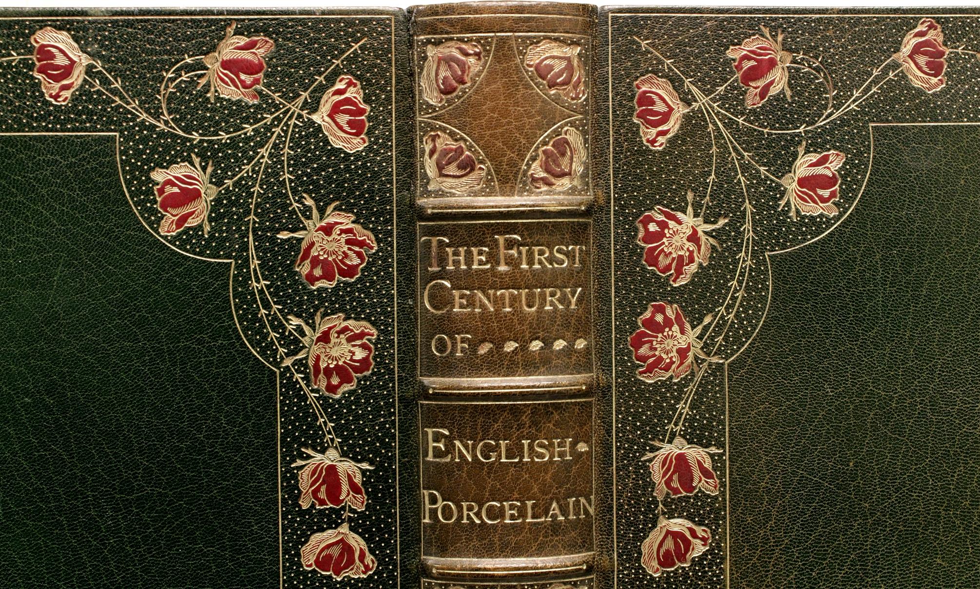 British First Century of English Porcelain by Binns, 1906, in a Beautiful Binding! For Sale