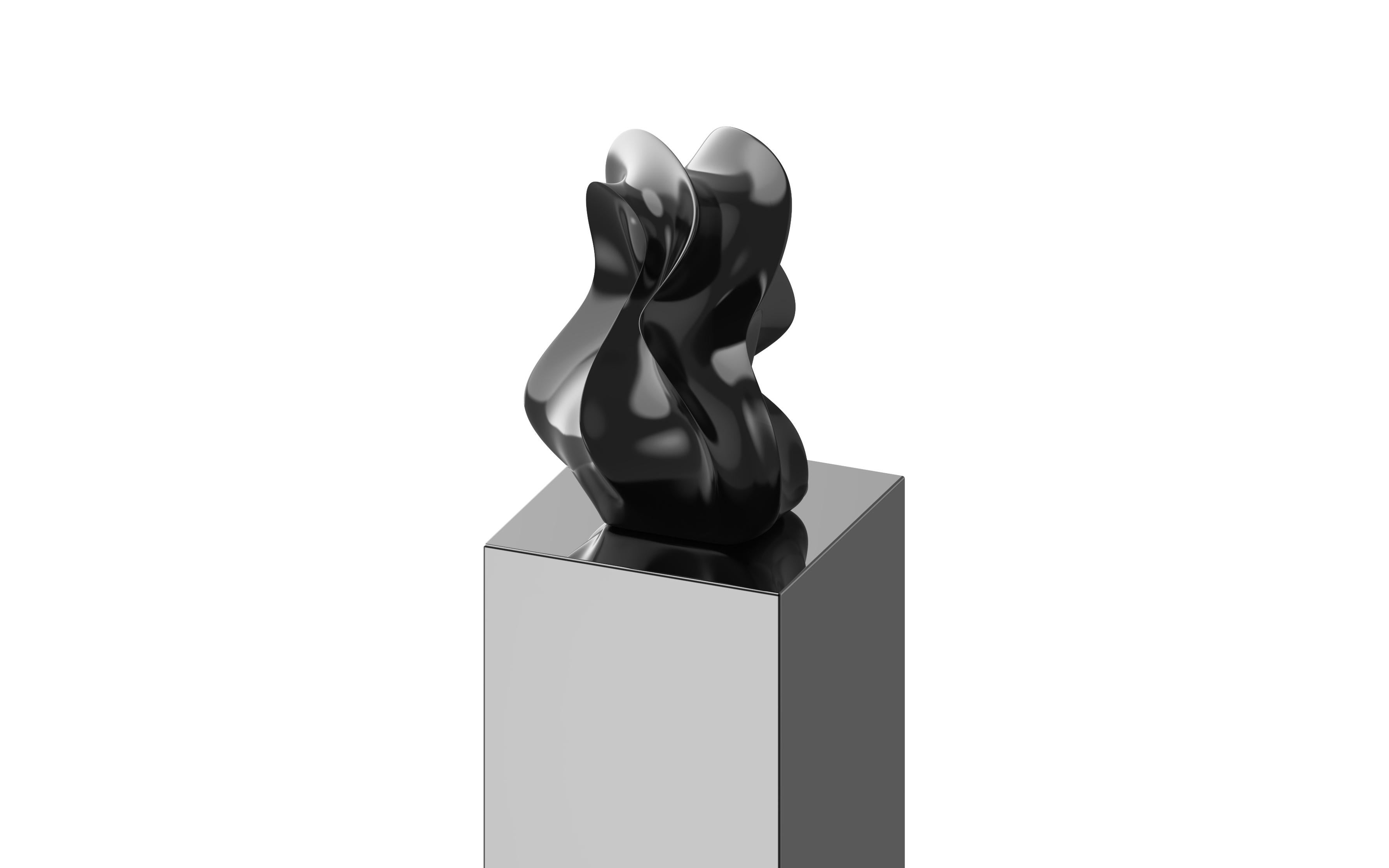 Organic Modern First Edition 1/5 Organic Sculpture in Black Lacquer by Mattice Boets For Sale