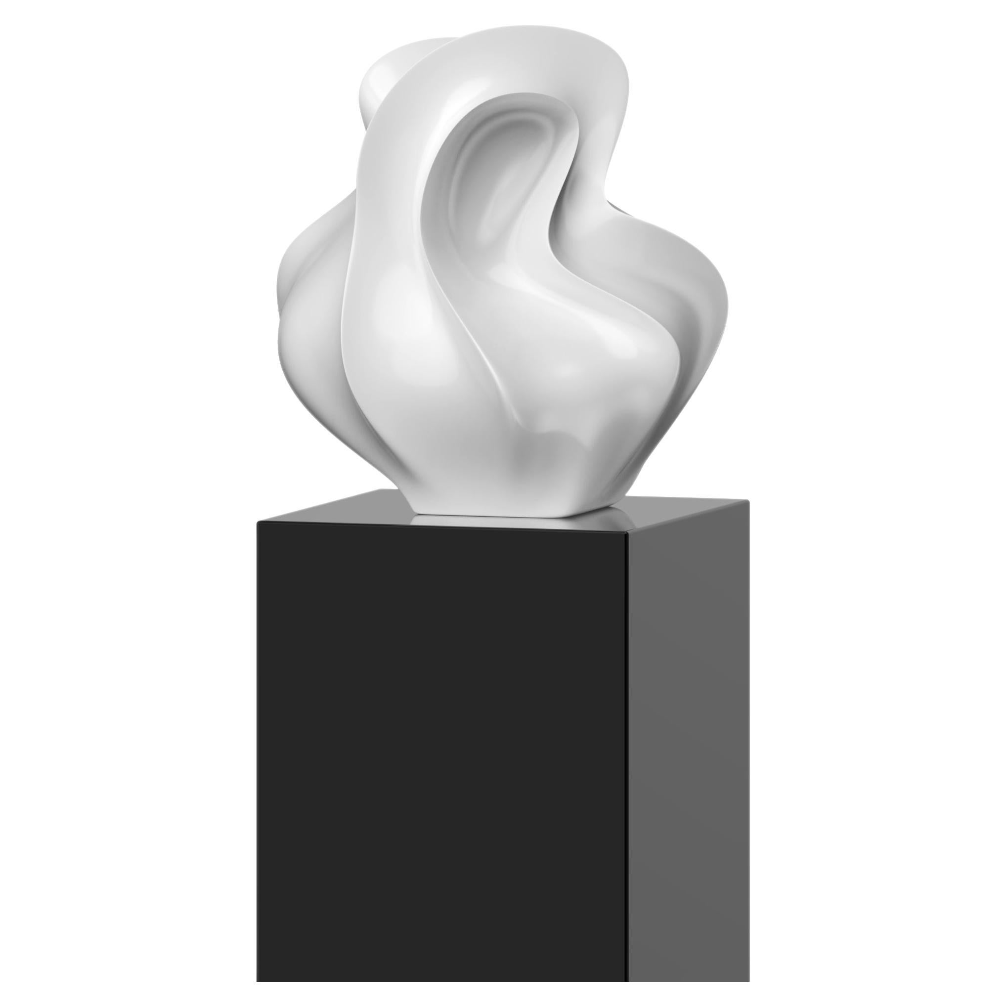 First Edition 1/5 Organic Sculpture in White Lacquer by Mattice Boets