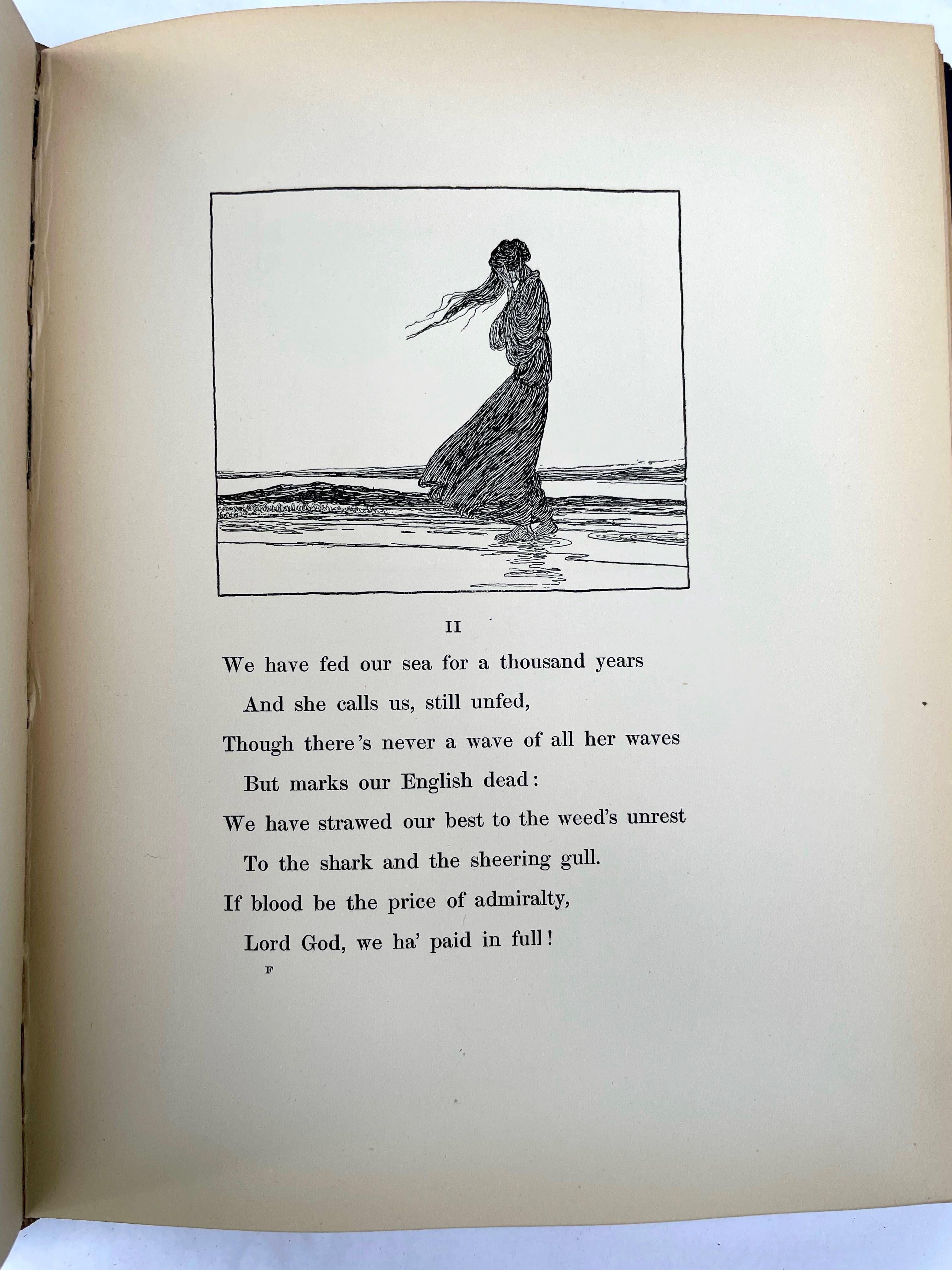 Première édition d'un chant de l'anglais par Rudyard Kipling en vente 6