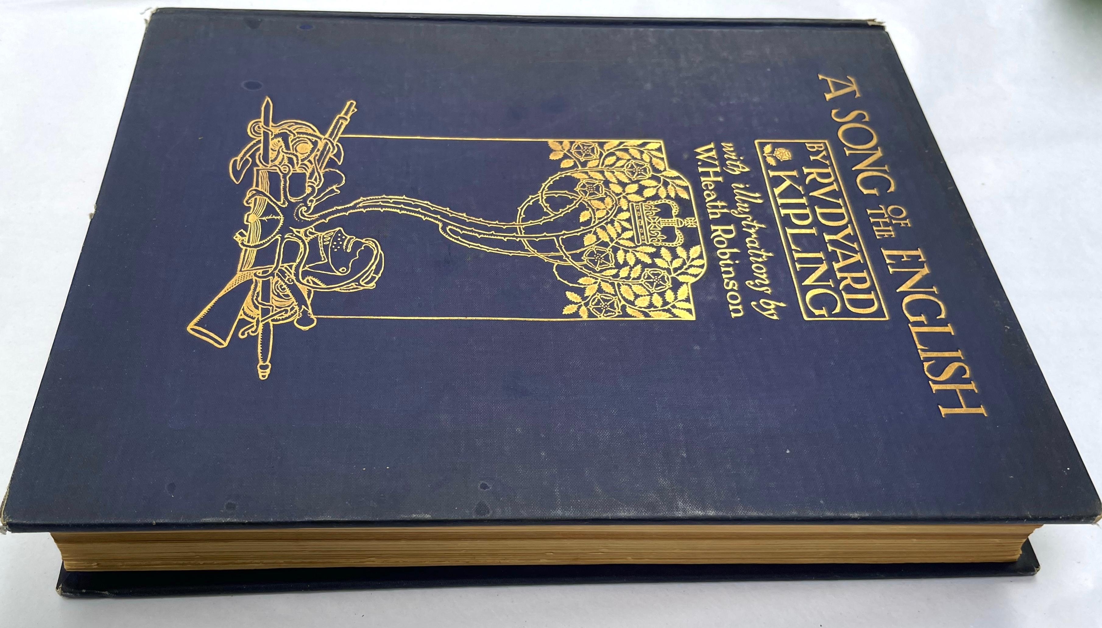 First Edition a Song of the English by Rudyard Kipling In Good Condition For Sale In New York, NY