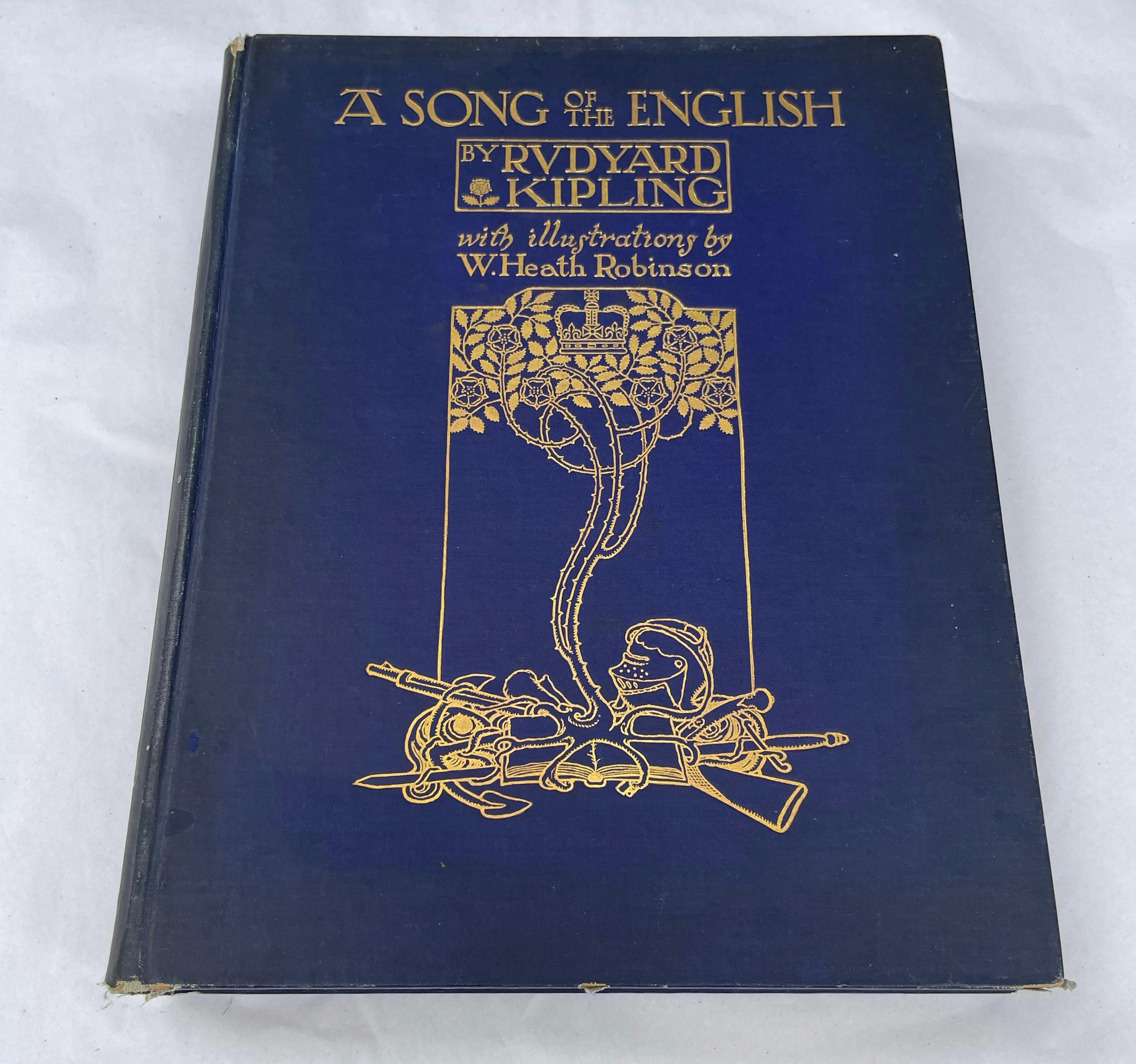 20th Century First Edition a Song of the English by Rudyard Kipling For Sale