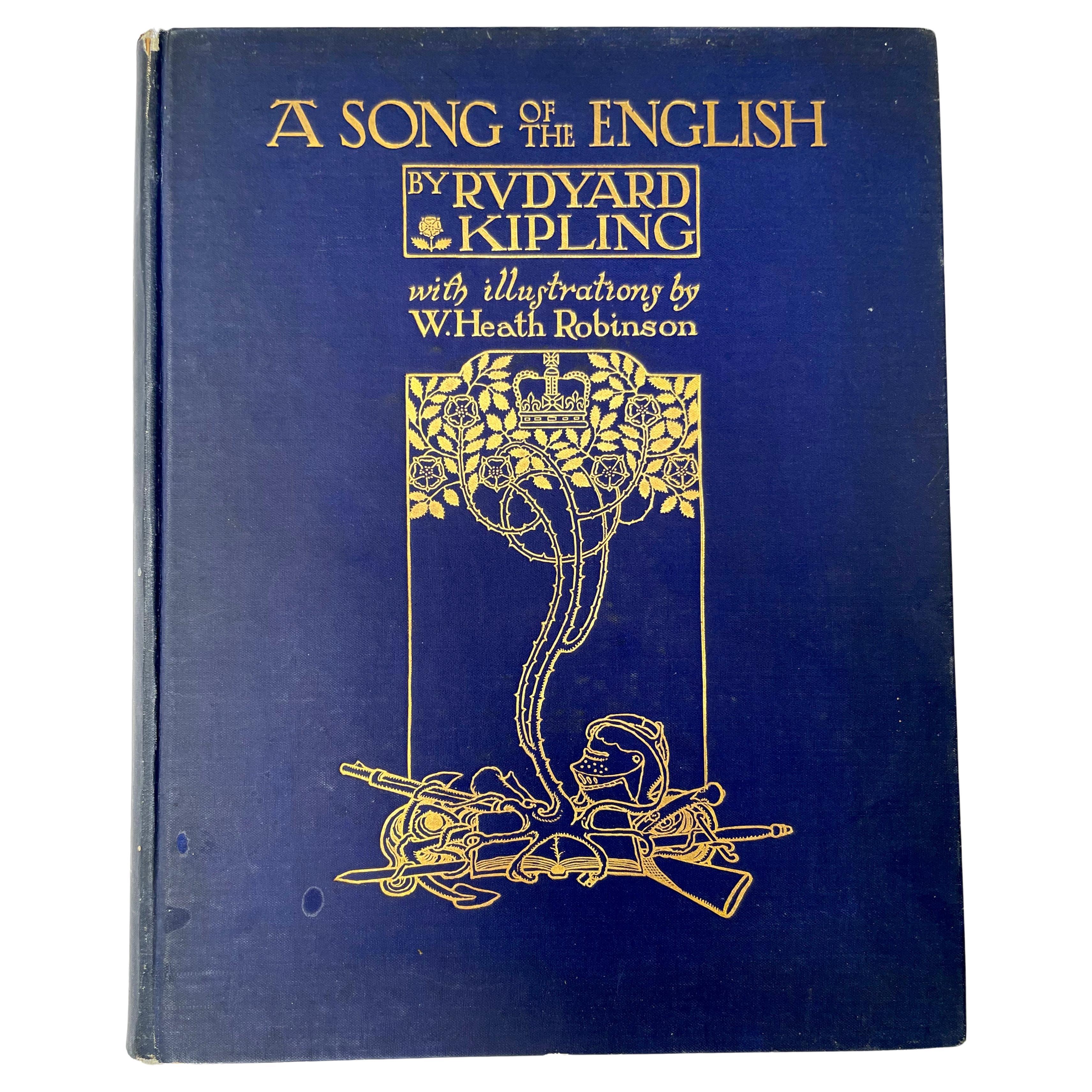 First Edition a Song of the English by Rudyard Kipling For Sale