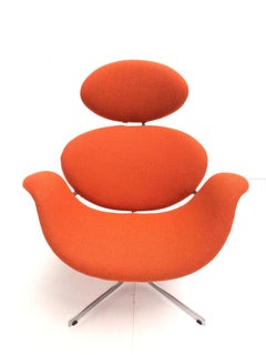 First Edition "Big Tulip" Lounge Chair Model F551 by Pierre Paulin Artifort 1959