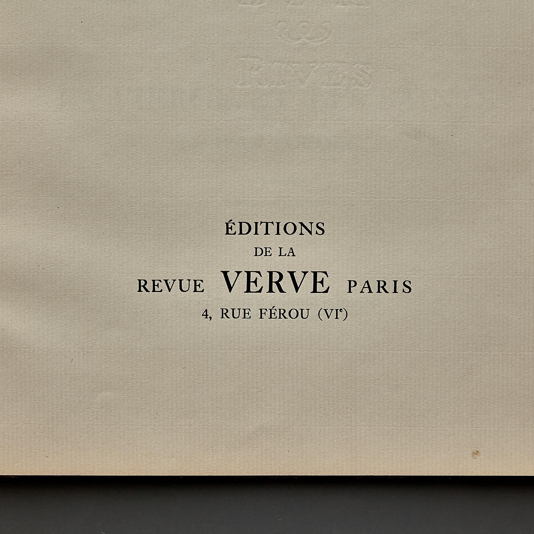 Mid-20th Century First Edition Book: 'Les Fouquet De Chantilly' 'La Verge Et Les Saints' Verve For Sale