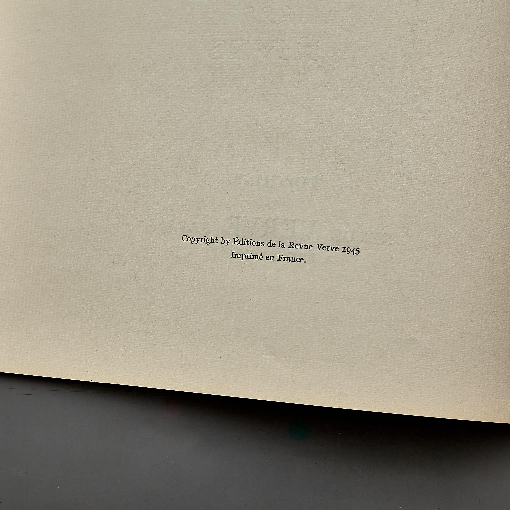 First Edition Book: 'Les Fouquet De Chantilly' 'La Verge Et Les Saints' Verve For Sale 1
