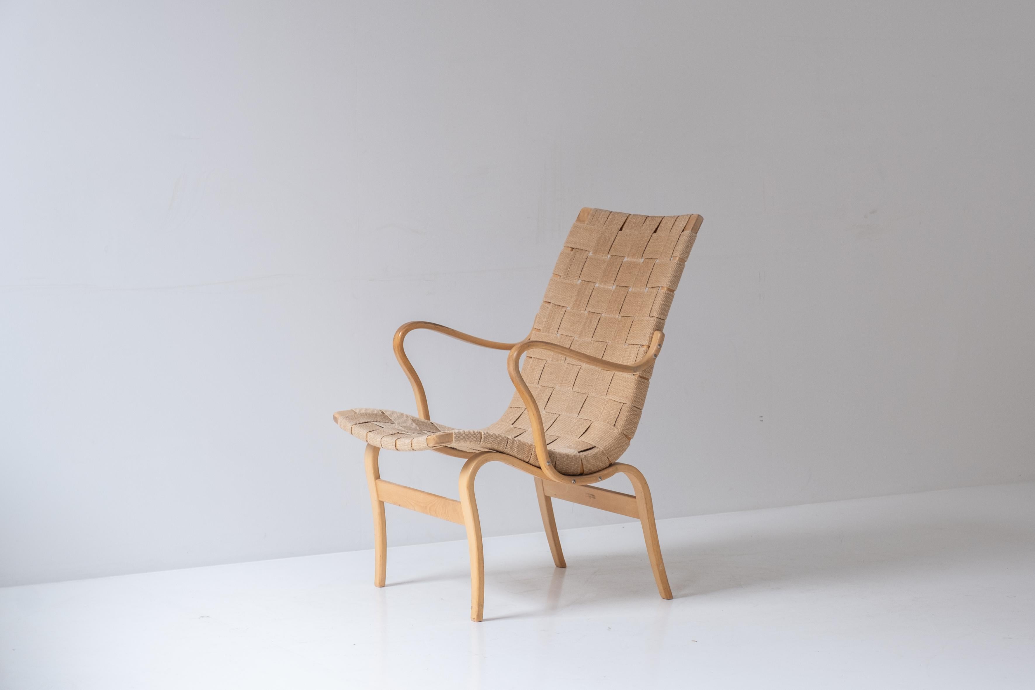 First edition ‘Eva’ chairs by Bruno Mathsson for Karl Mathsson, Sweden 1960s For Sale 5