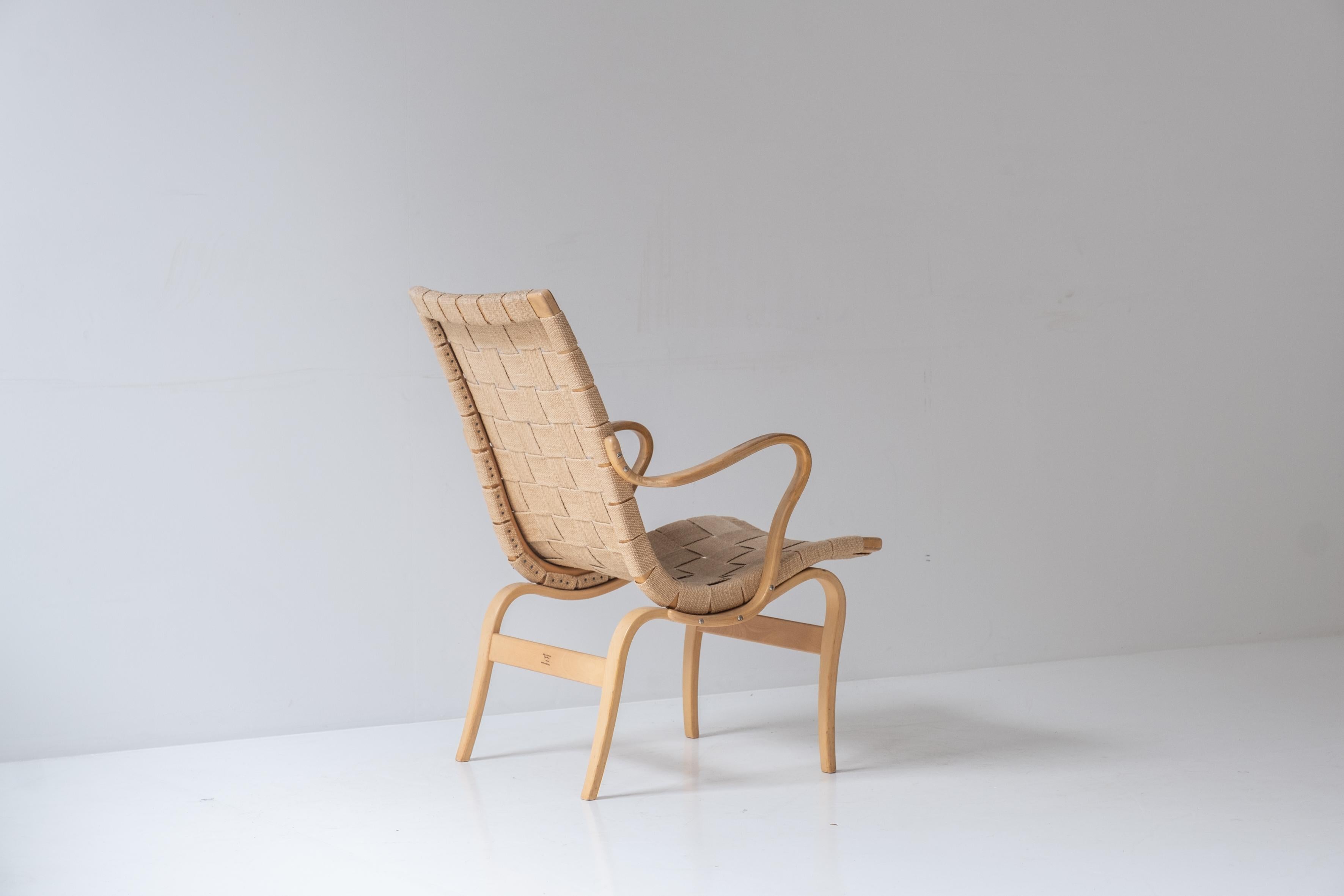First edition ‘Eva’ chairs by Bruno Mathsson for Karl Mathsson, Sweden 1960s For Sale 2