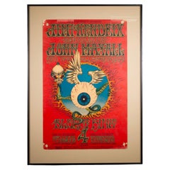 First Edition Flying Eyball Jimi Hendrix Concert at The Fillmore Poster