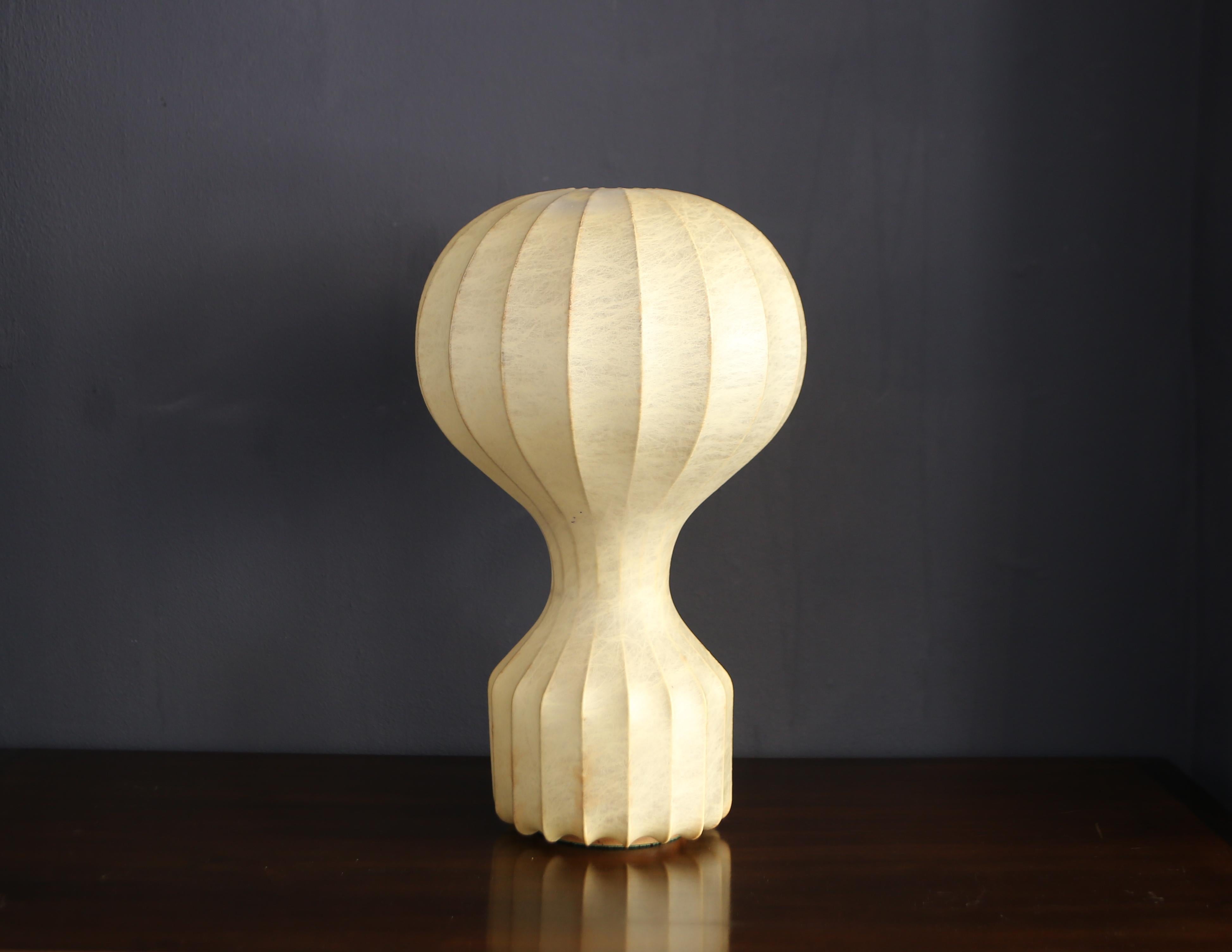 Acciaio first edition Gatto table lamp by Achille and Pier Giacomo Castiglioni for Flos in vendita