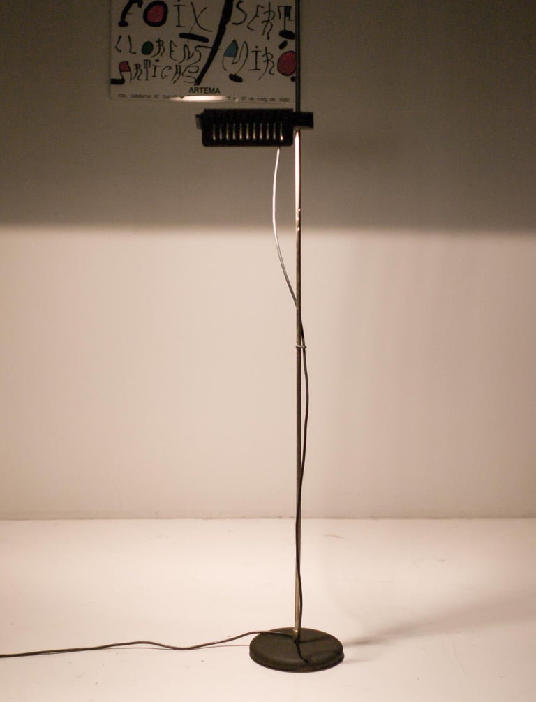 Late 20th Century First Edition Joe Colombo for O-Luce 626 Floor Lamp For Sale