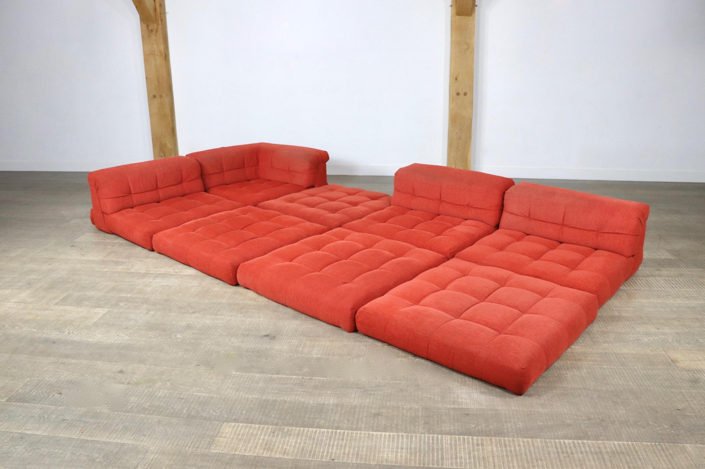 First Edition Mah Jong Sofa in Red by Roche Bobois, 1970s 5