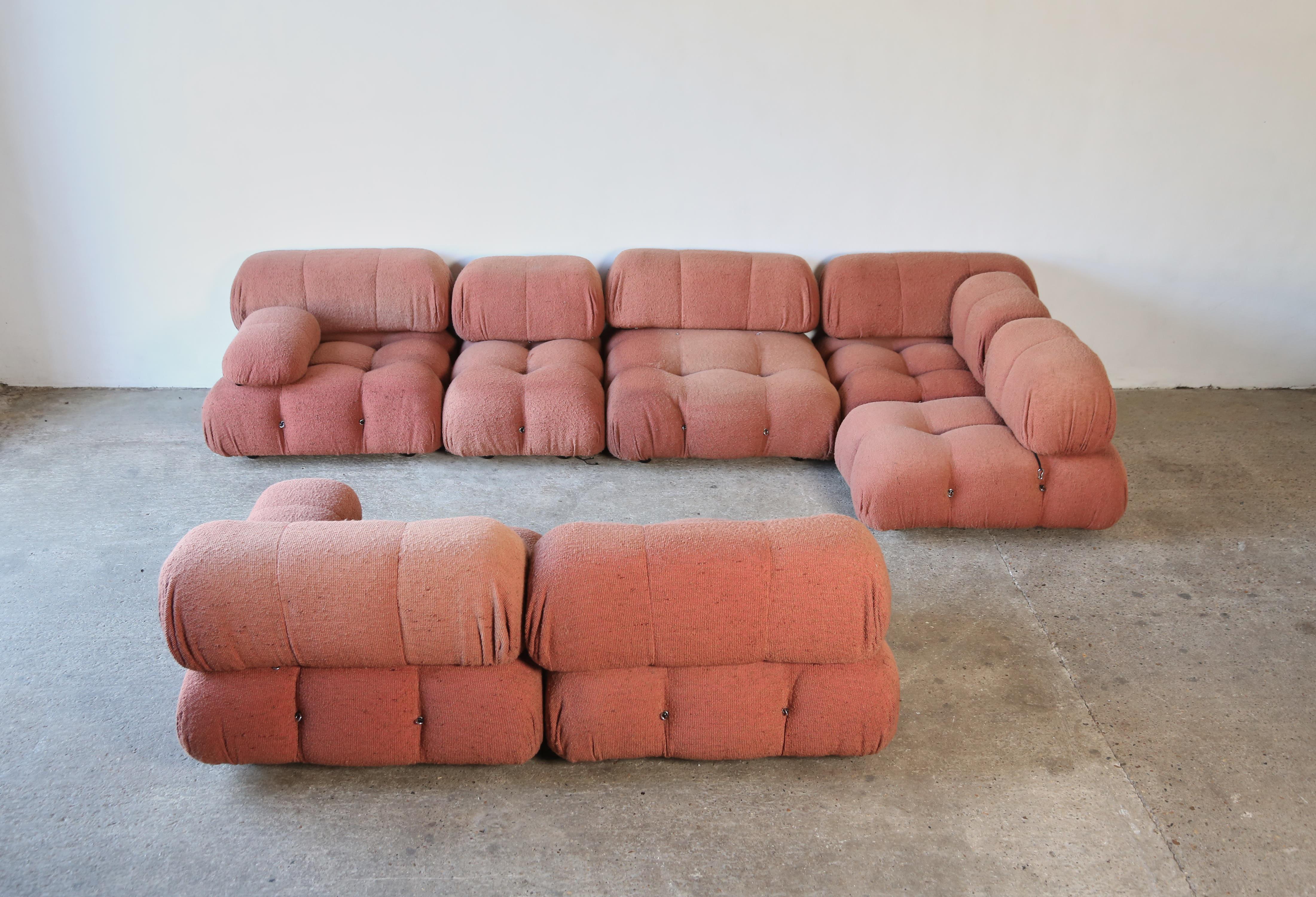 Mid-Century Modern First Edition Mario Bellini 'Camaleonda' Modular Sofa, C&B Italia, 1970s