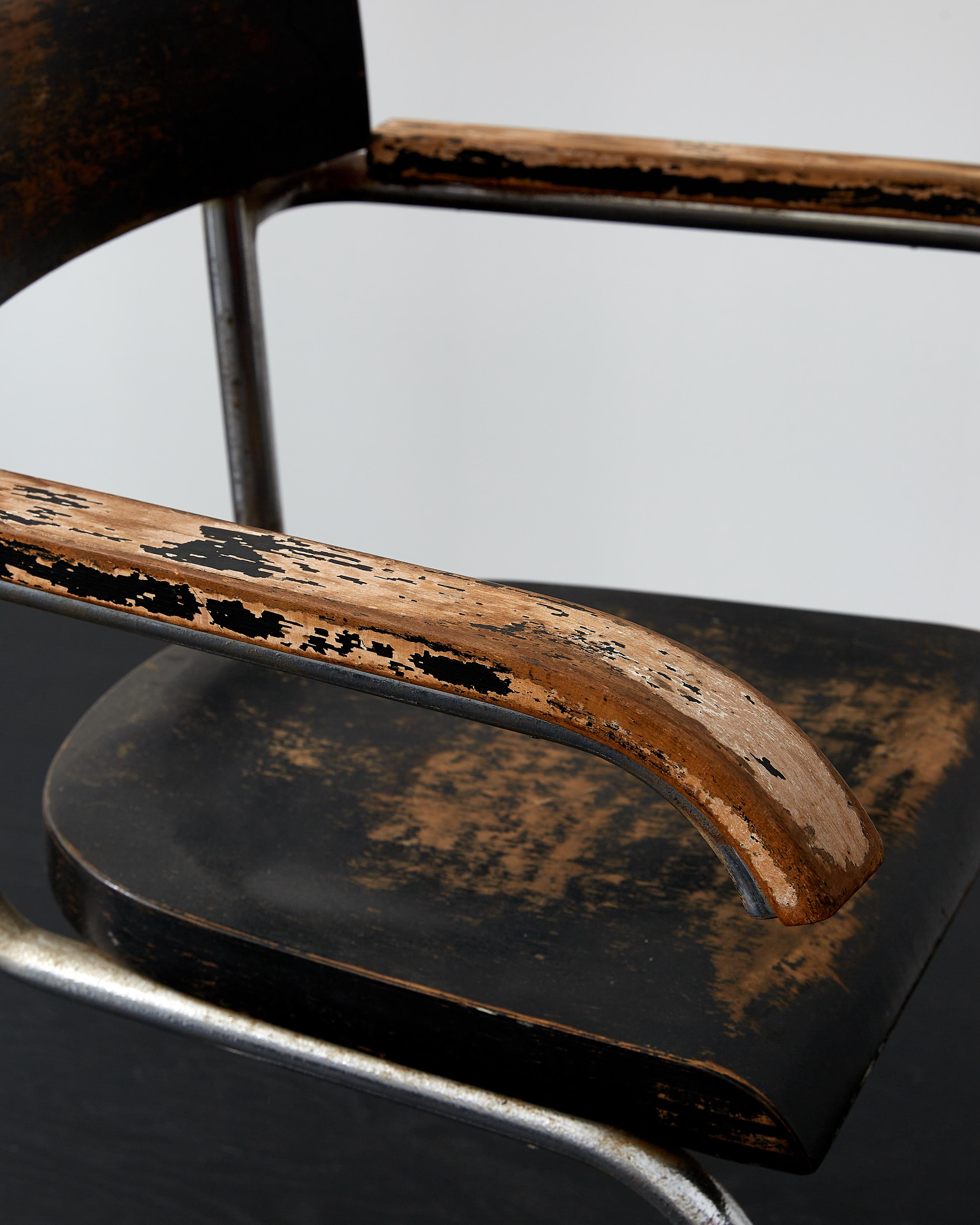 First edition Mart Stam for Thonet B262 Armchair c. 1930’s at 1stDibs