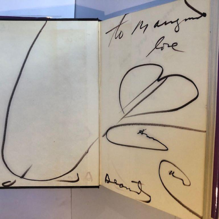 Signed presentation copy of Popism The Warhol 60s by Andy Warhol and Andy Hackett. 
First Edition copy inscribed by Warhol to his close friend, the London-based social hostess, Marguerite Littman (1930-1920), and purchased direct from her house in