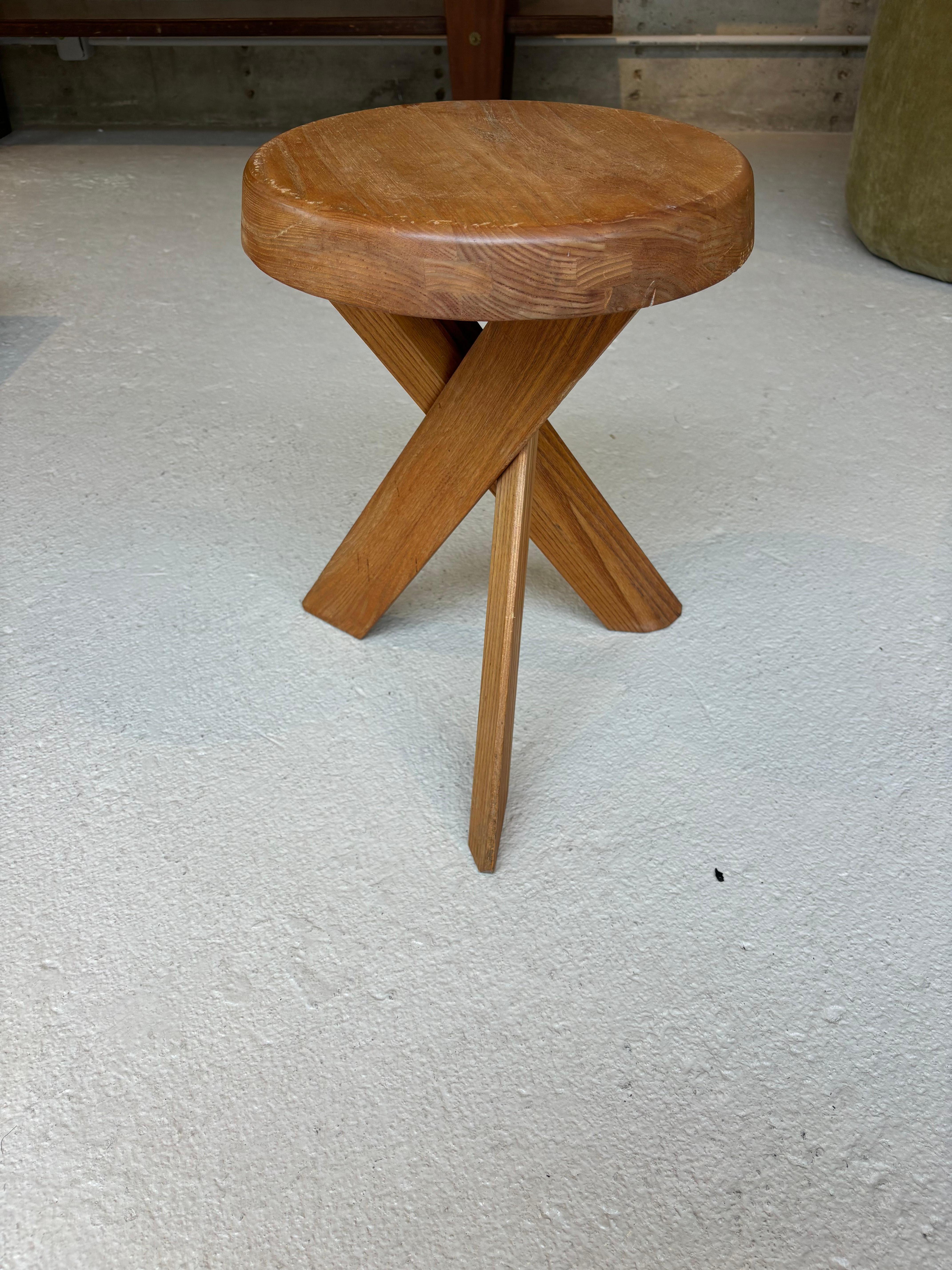 First edition of S31 stool by Pierre Chapo For Sale 8