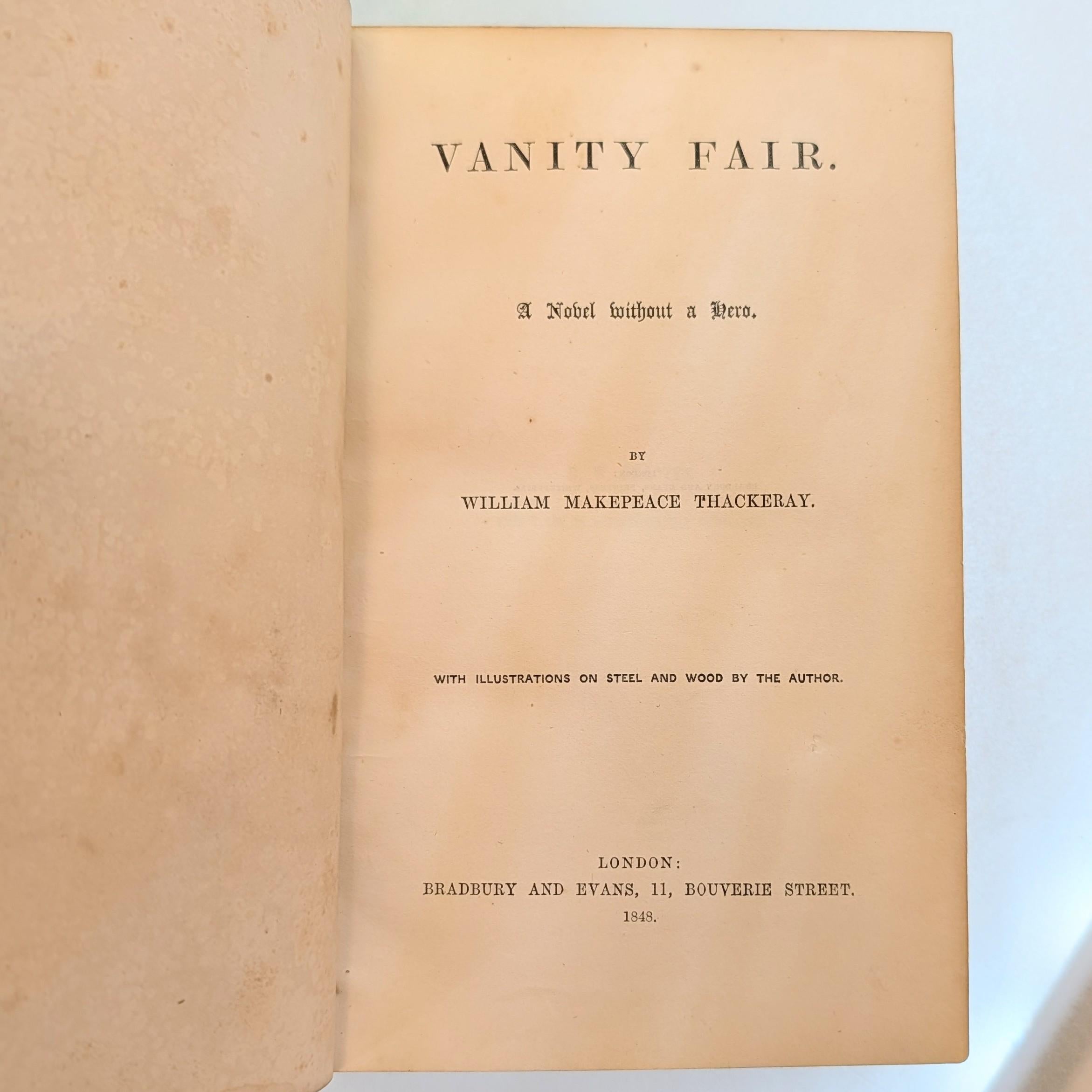 Première édition de Vanity Fair par William Makepeace Thackeray en vente 3