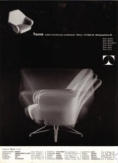 First Edition P32 Lounge Set by Borsani, Early Triangulated Form Wire Base, 1956