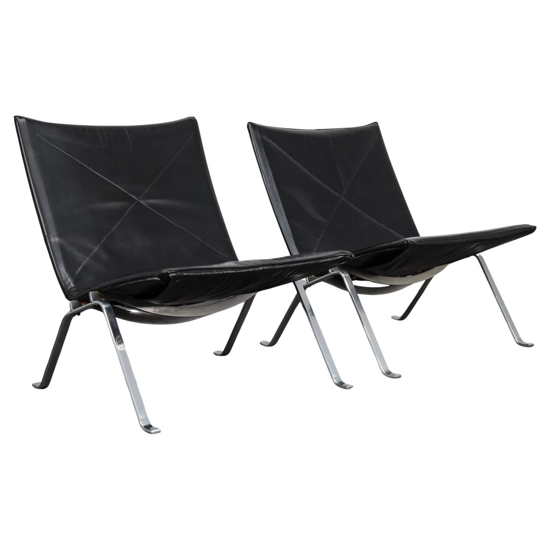 Première édition des chaises PK22 par Poul Kjærholm pour E. Kold Christensen Danemark, 1958