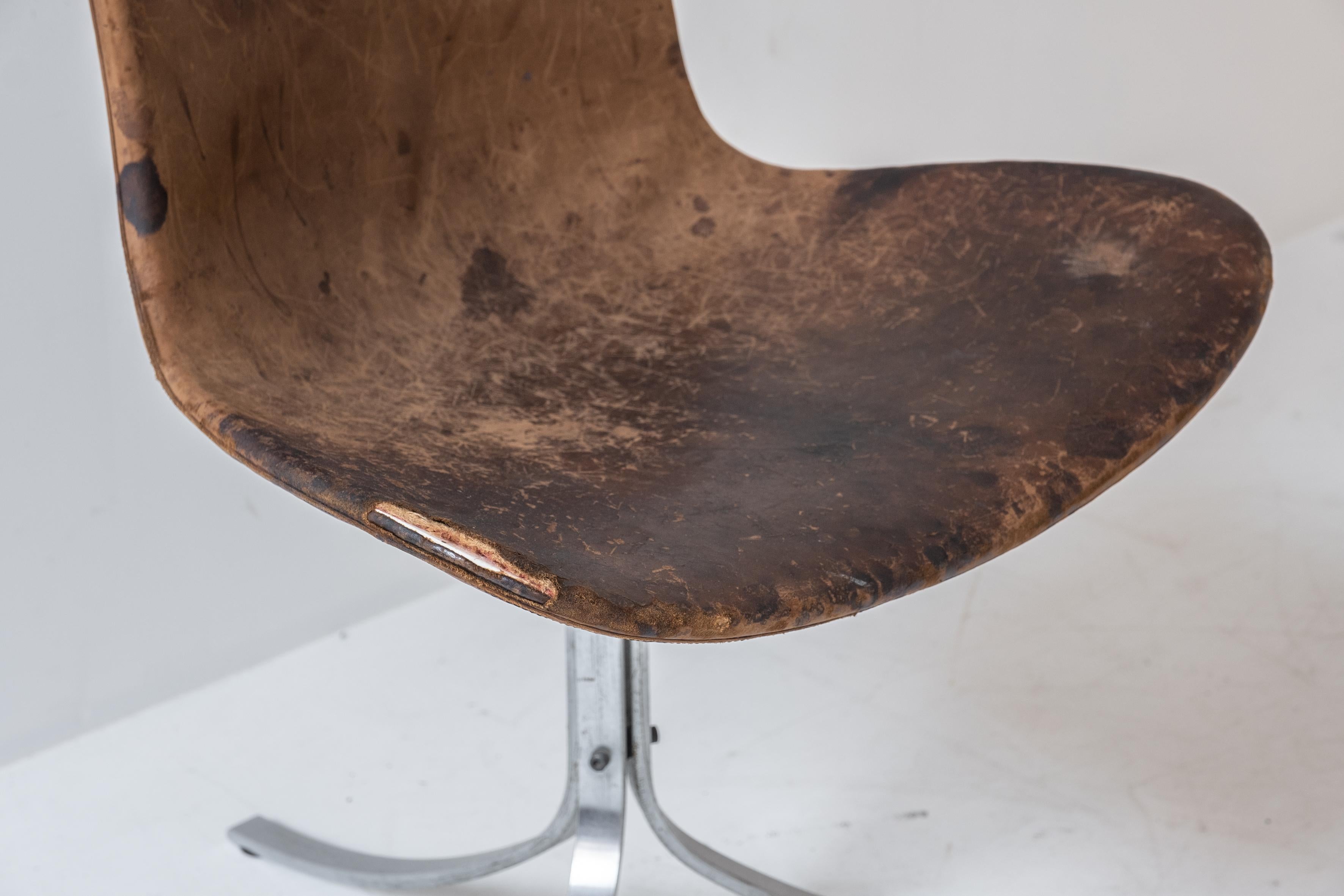 Steel First Edition PK9 Tulip Chair by Poul Kjaerholm for E. Kold Christensen, DK 1961