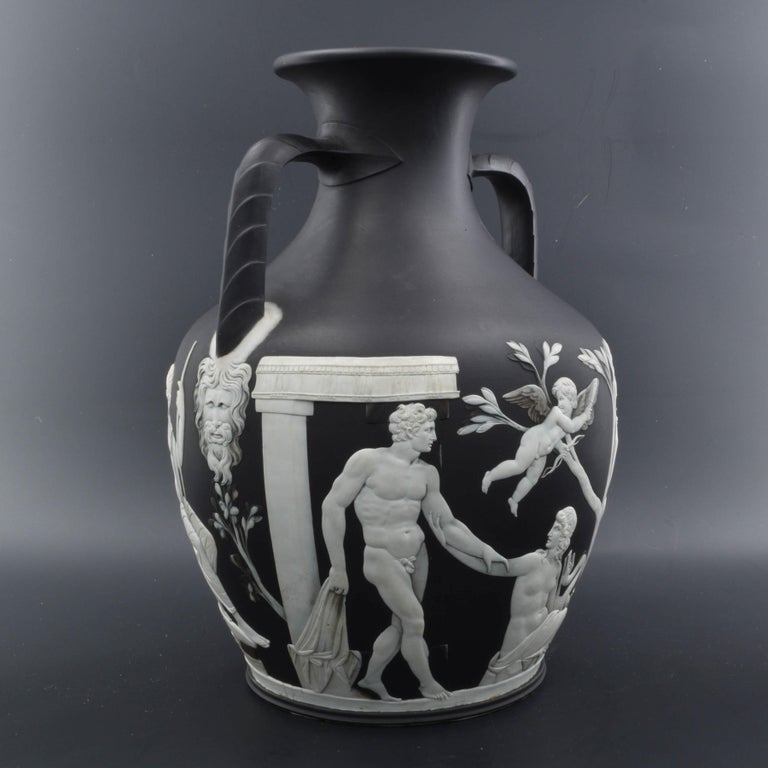 Neoclassical First Edition Portland Vase, Wedgwood, circa 1793 For Sale