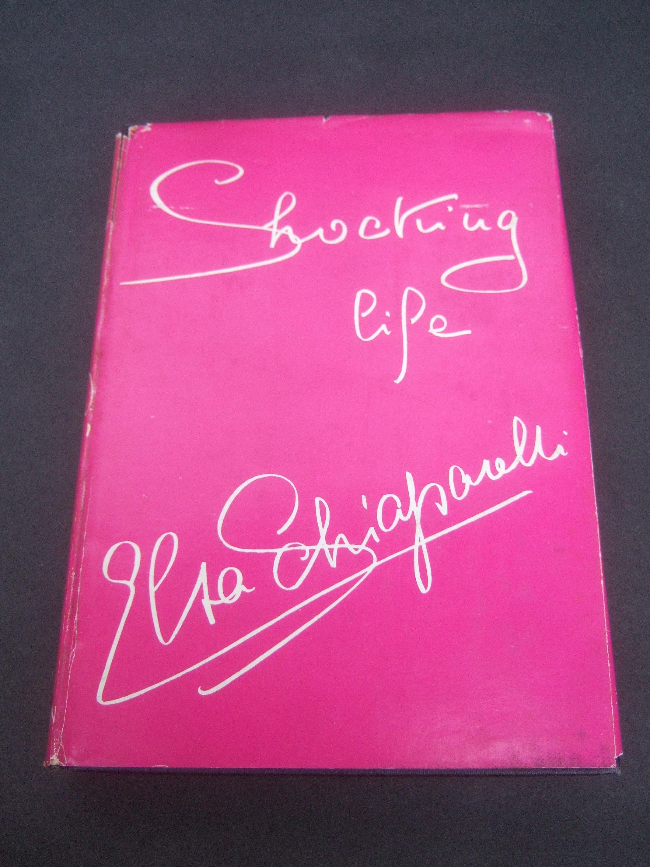Erste Ausgabe Shocking Life of Elsa Schiaparelli Hardcover Buch c 1954 (Pink)