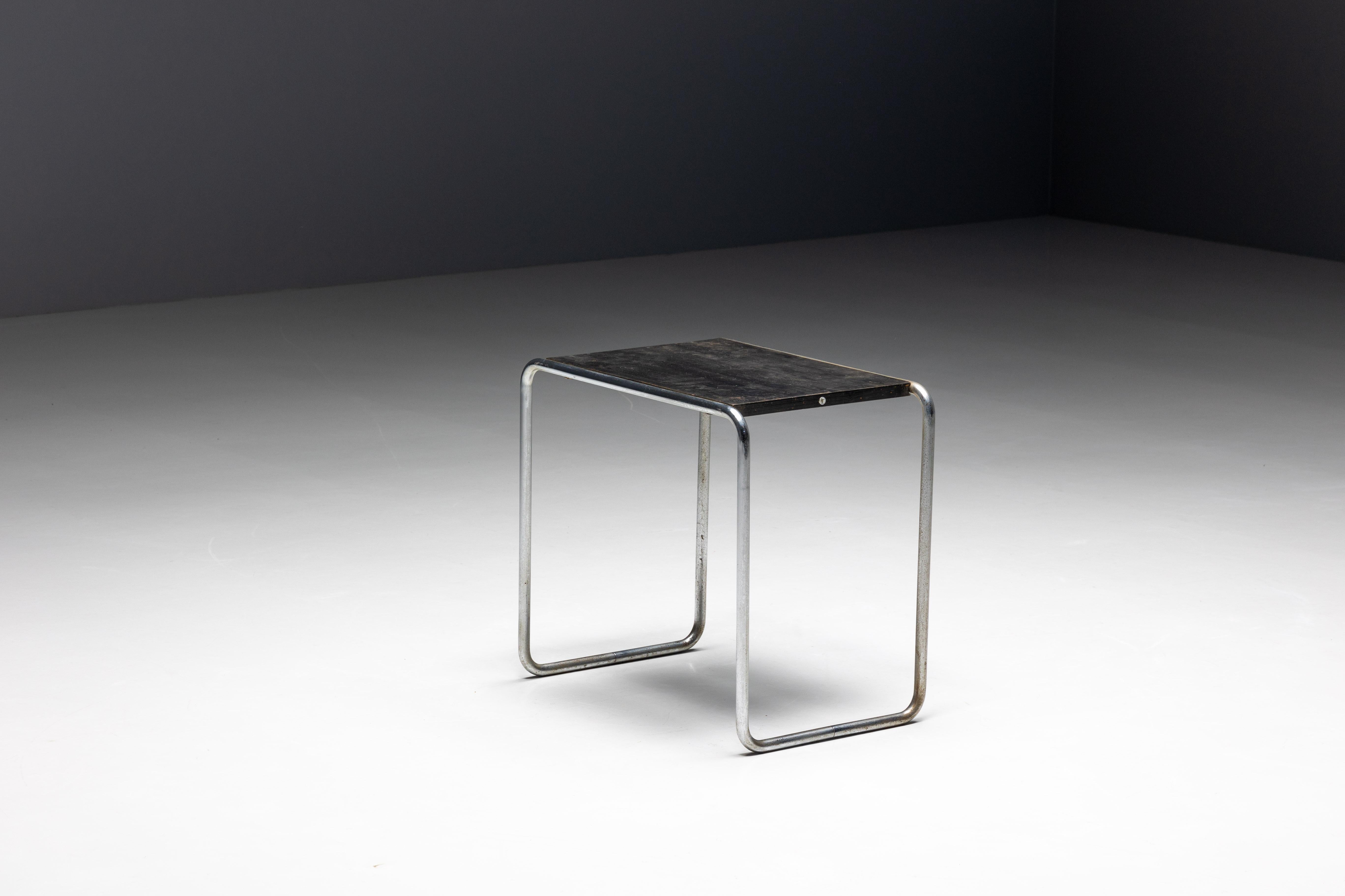 Primera edición de mesas auxiliares de Marcel Breuer para Thonet, Alemania, años 30 en venta 9