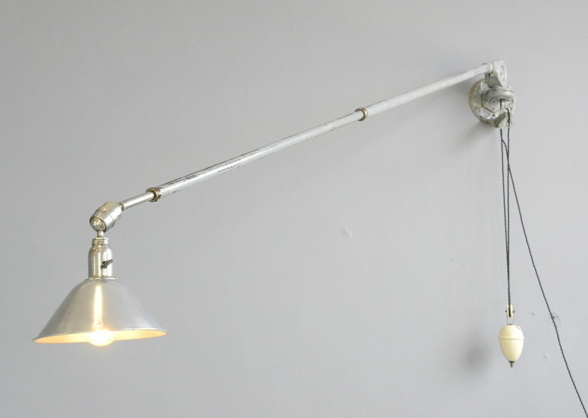 Dreifache Teleskop-Wandleuchte mit Gegengewicht 4