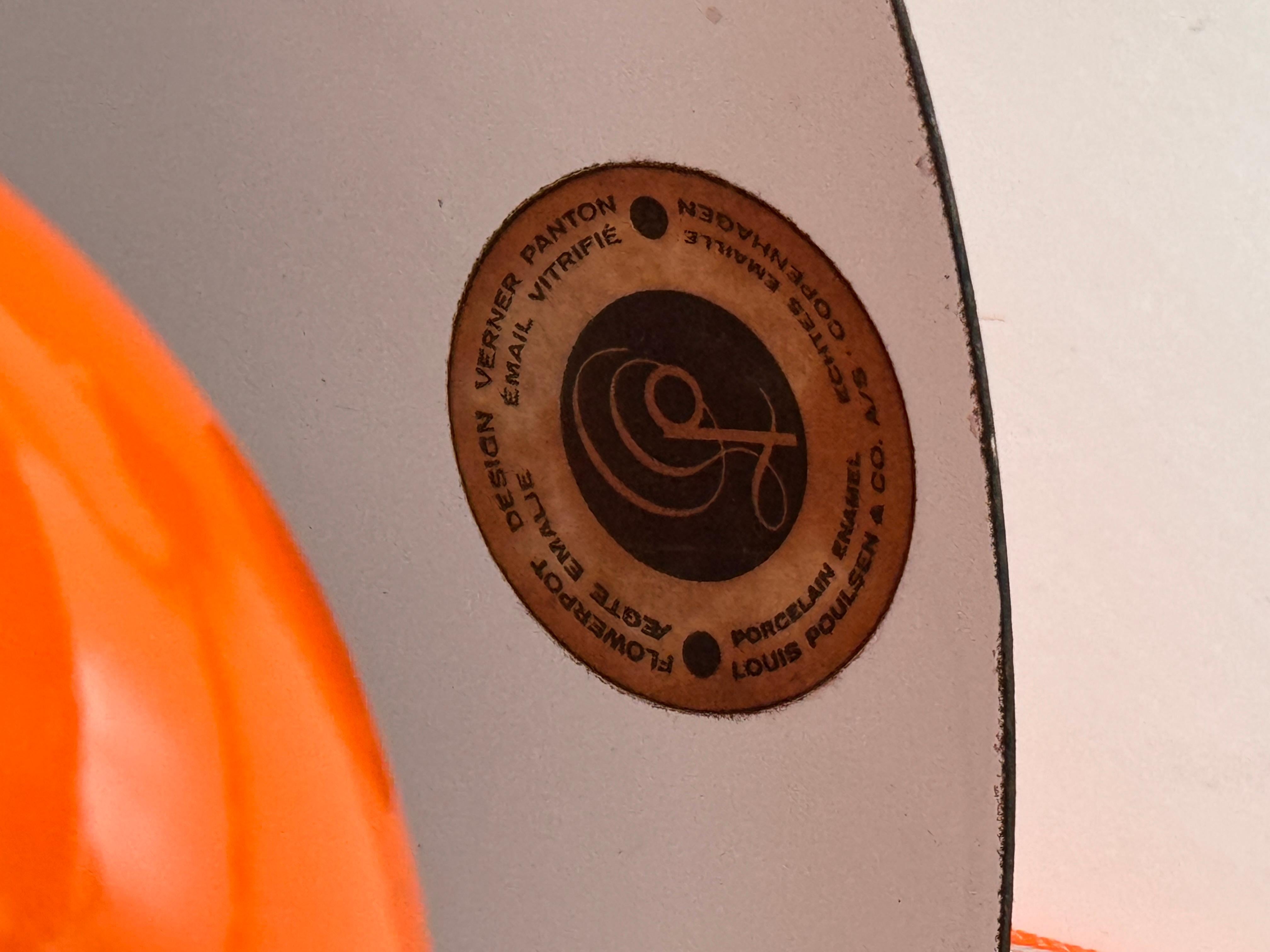 Primera edición Verner Panton Lámpara de mesa 