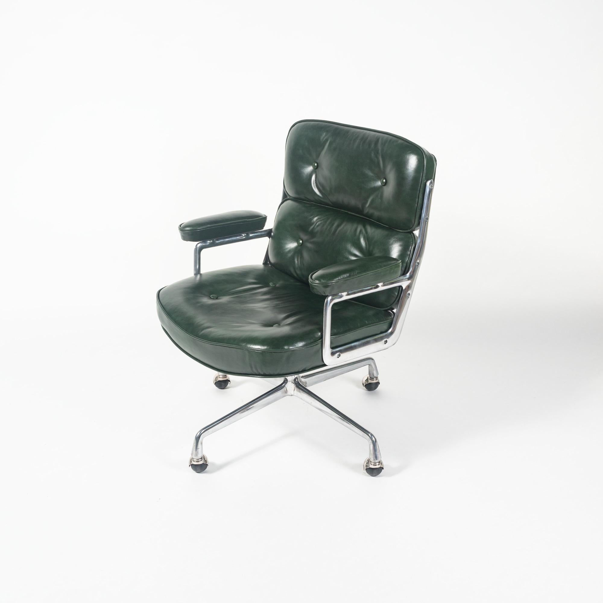 North American First Gen Eames Time Life Lobby Chair in British Racing Green
