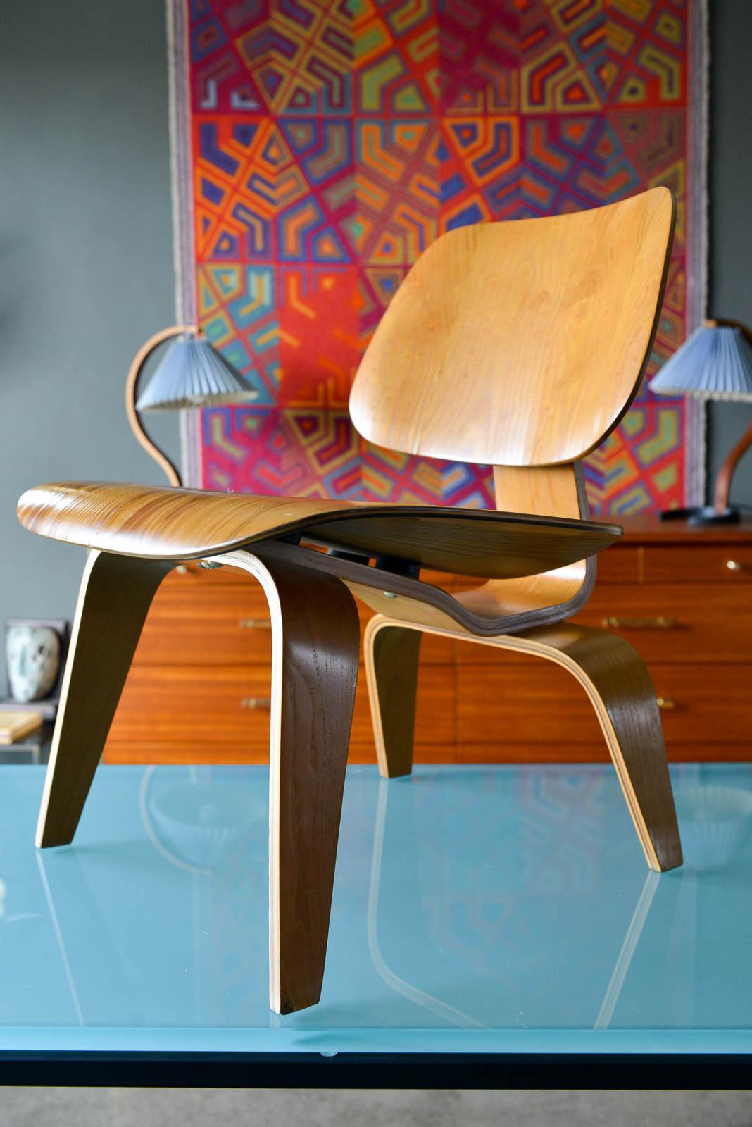 Molded First Generation Eames Evans Birch Plywood LCW, ca. 1949