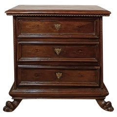 FIRST HALF 17th CENTURY WALNUT CHEST OF DRAWERS