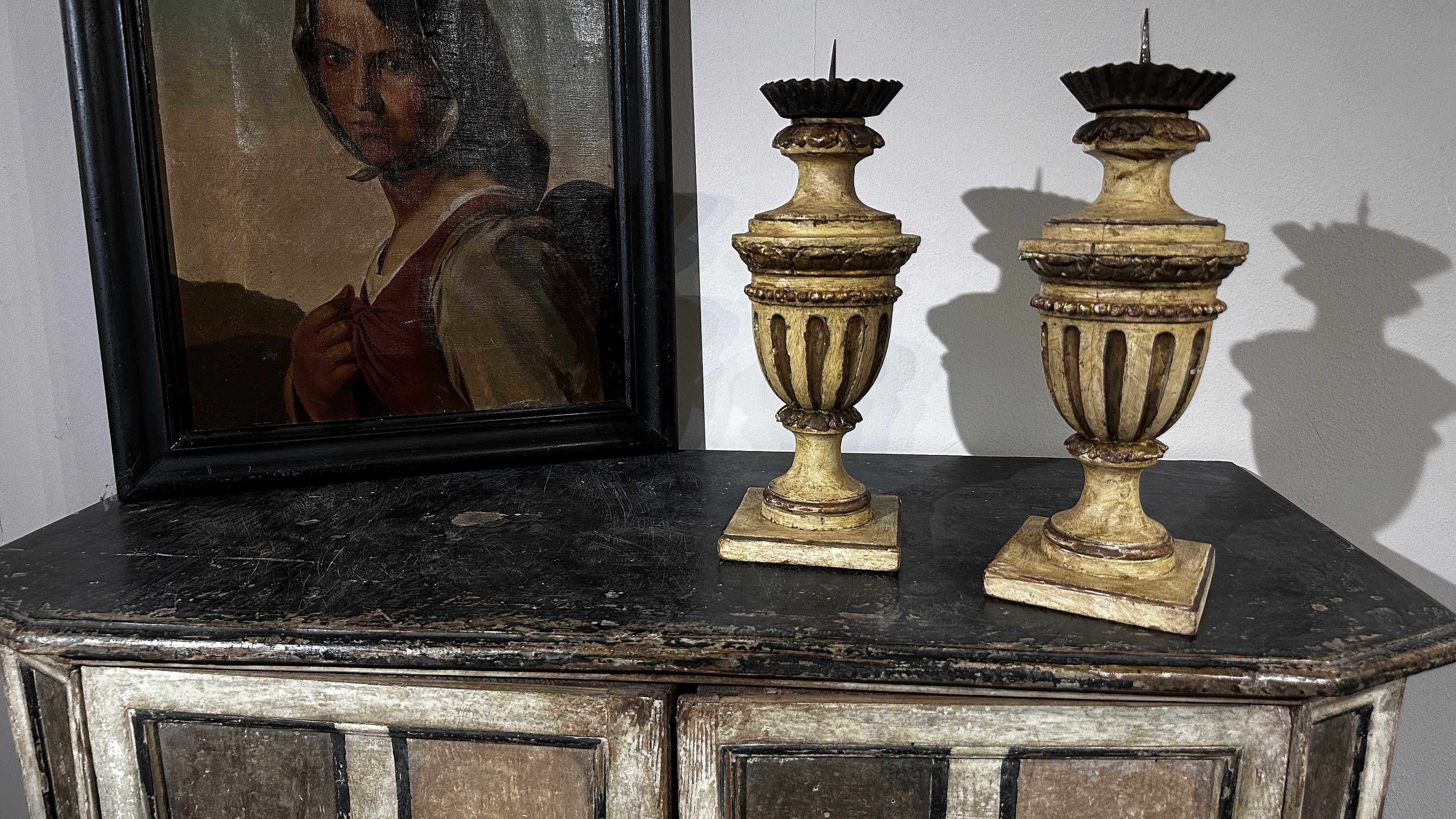 CABINET LOUIS XIV DIPINTO DELLA PRIMA METÀ DEL XVIII SECOLO in vendita 5