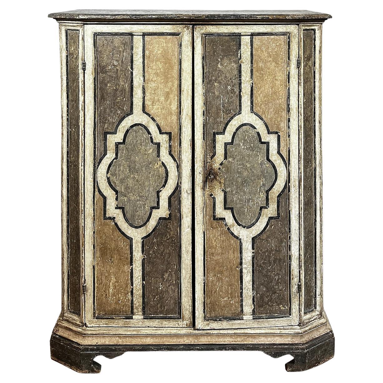 CABINET LOUIS XIV DIPINTO DELLA PRIMA METÀ DEL XVIII SECOLO