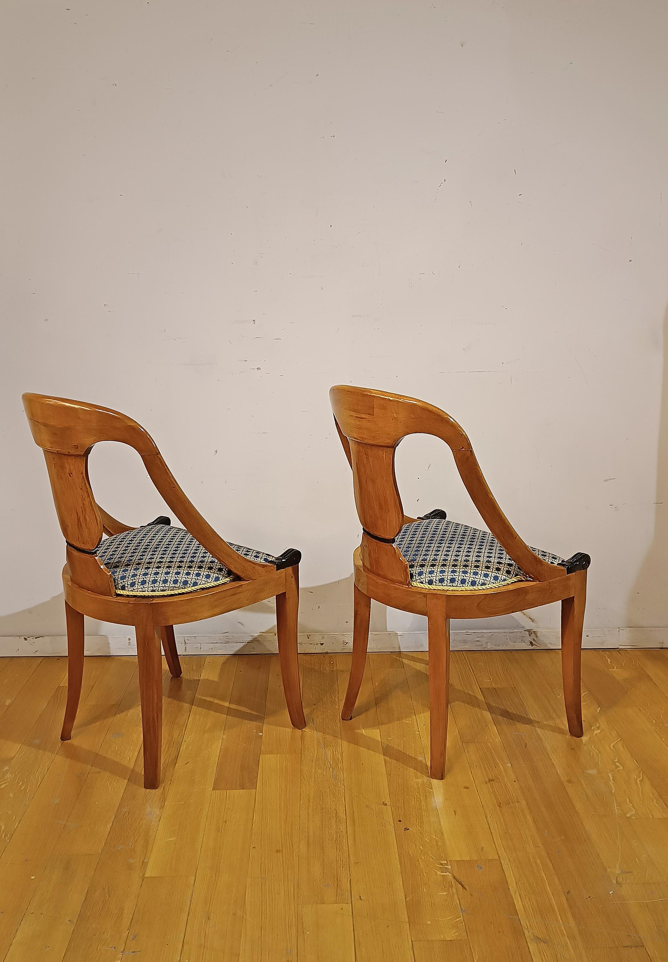 Hand-Carved FIRST HALF OF THE 19th CENTURY CHARLES X SMALL ARMCHAIRS IN WALNUT For Sale