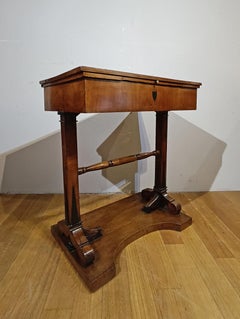 FIRST HALF OF THE 19th CENTURY CHERRY WOOD COFFEE TABLE WITH SLIDING TOP