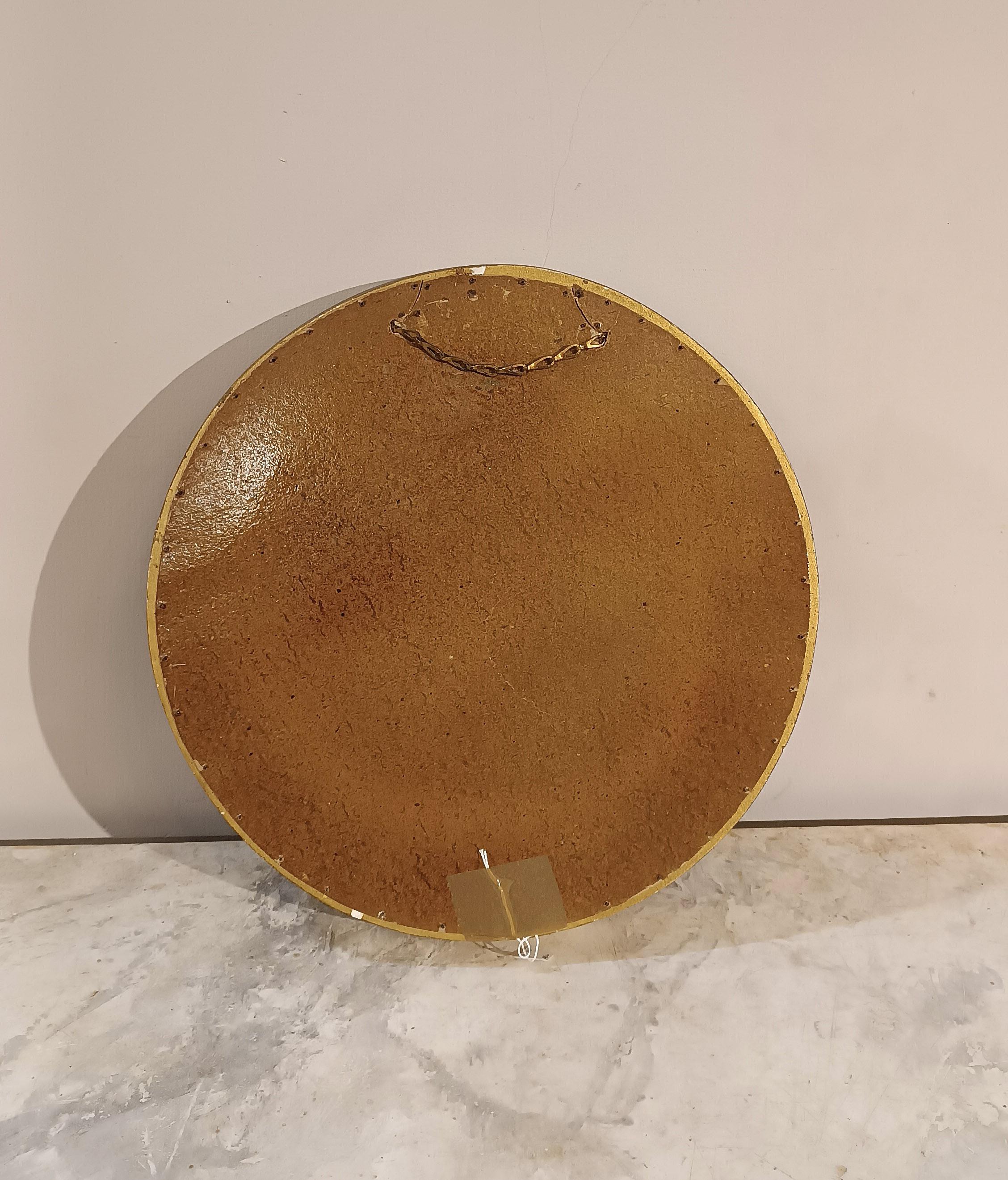 FIRST HALF OF THE 19th CENTURY EMPIRE LENS MIRROR in vendita 3