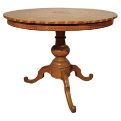 FIRST HALF OF THE 19th CENTURY INLAID ROLO TABLE