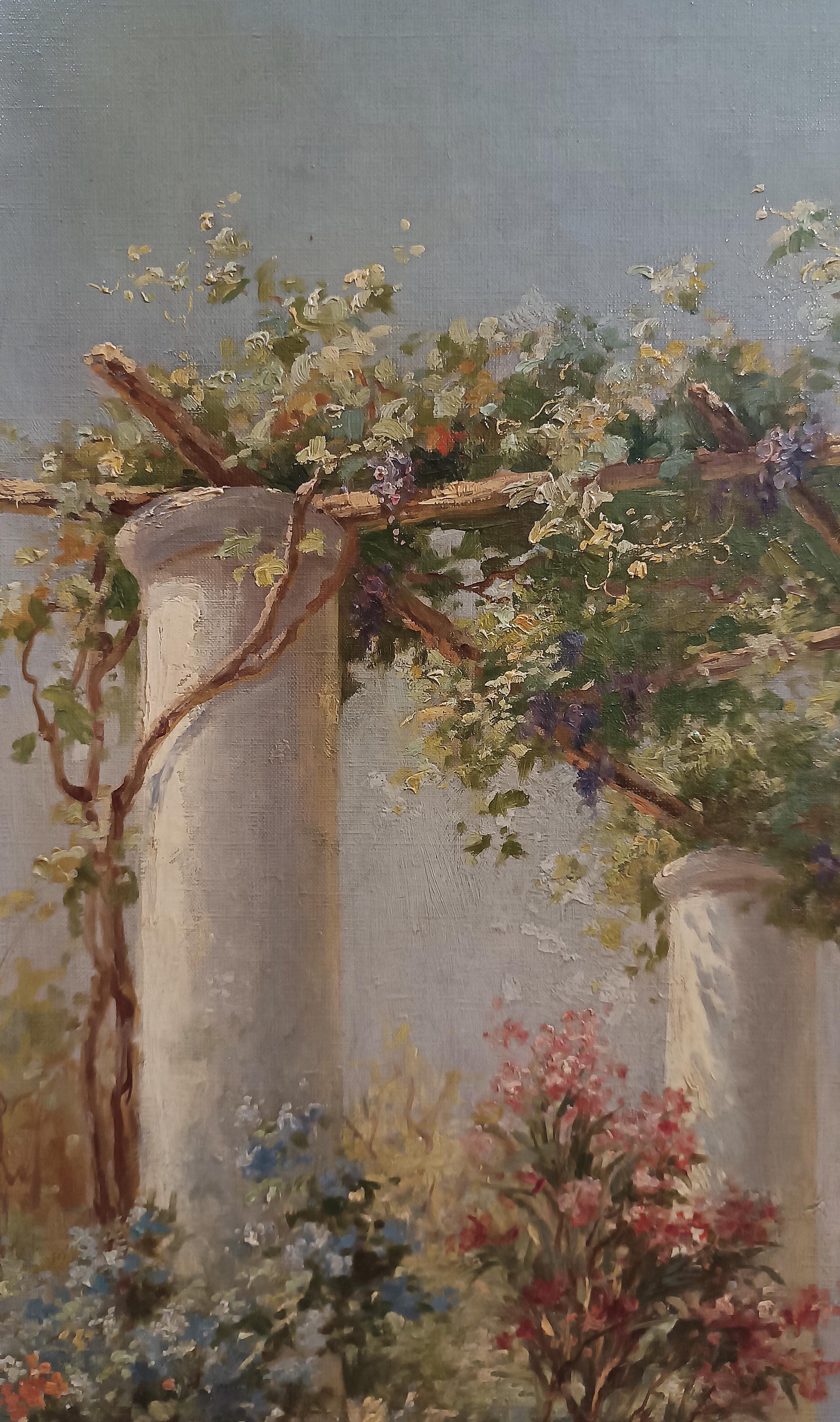 Toile PREMIÈRE MOITIÉ DU 19e SIÈCLE PEINTURE AVEC VUE NEAPOLITAINE en vente