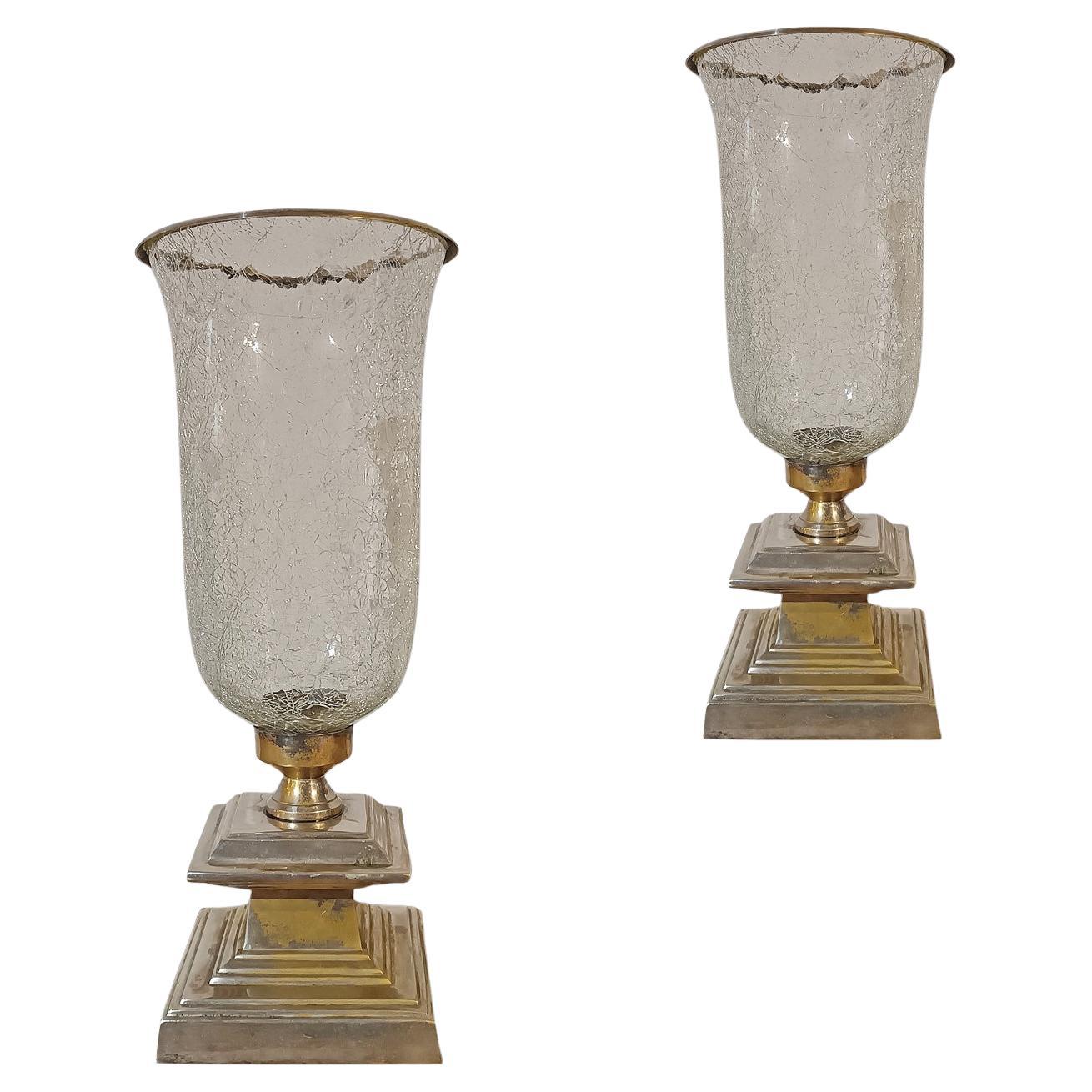 FIRST HALF OF THE 19th CENTURY PAIR OF CANDLESTICKS in vendita